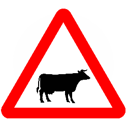 Beware of Cattle & Farm animals