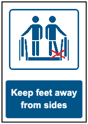 Warning Away from sides