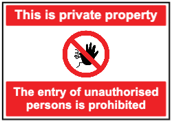 Prohibited Private Property