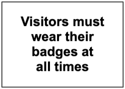 Visitor Badge