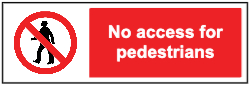 No Pedestrian