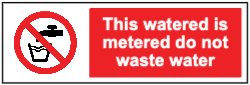 Metered water