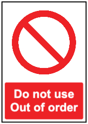 Do not use Out of Order