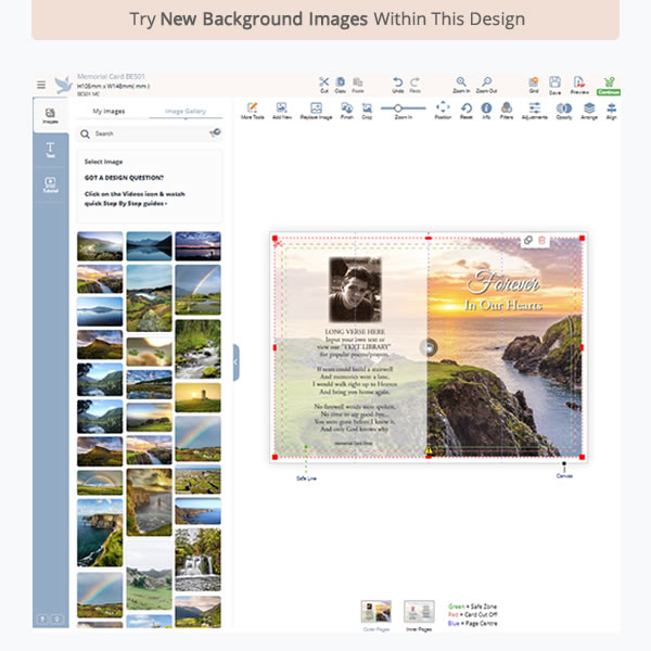 Memorial Card BES01 4