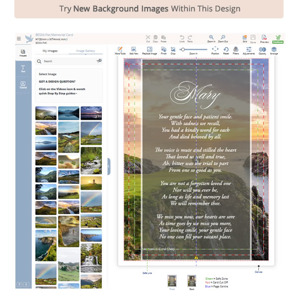 BES04 Flat Memorial Card 2