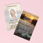 Custom Flat Memorial Card CUS01 3