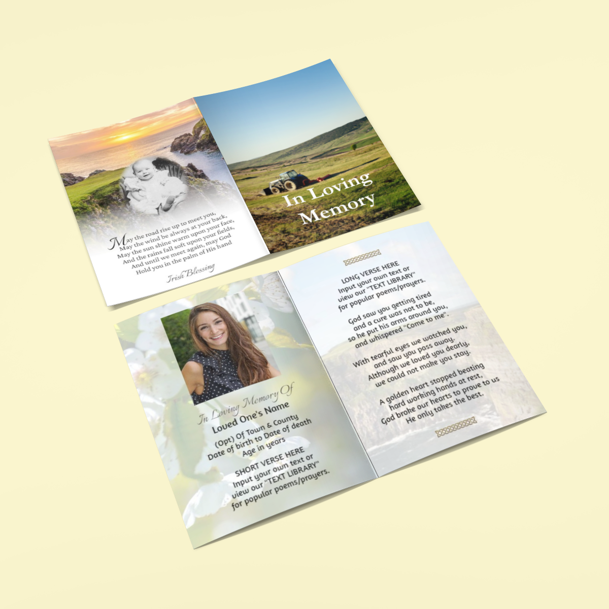 Custom Memorial Card CUS01 4