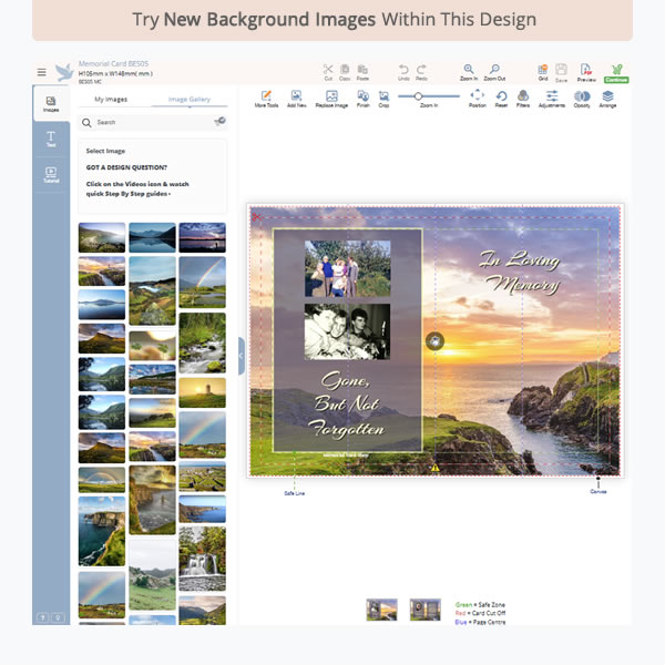 Memorial Card BES05 4