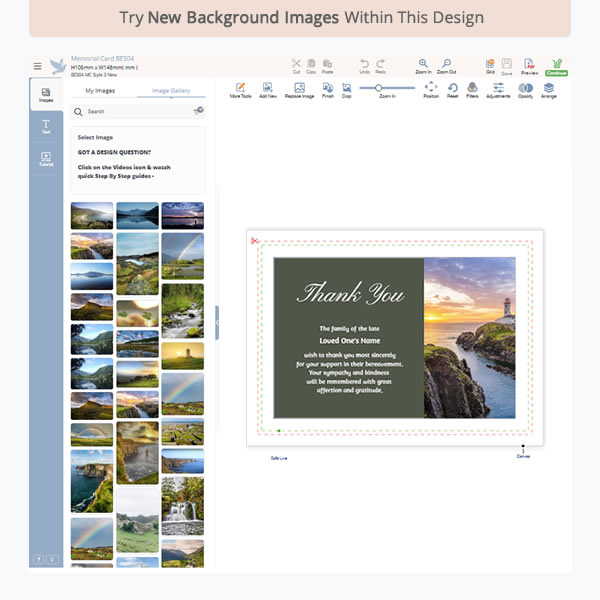 Thank You Card BES12 3