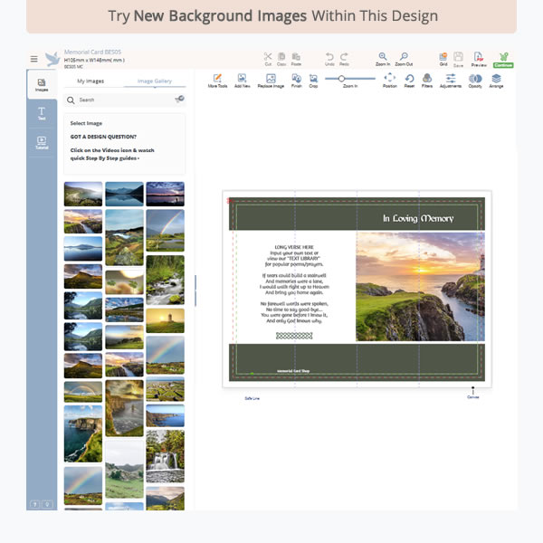 Memorial Card BES12 4