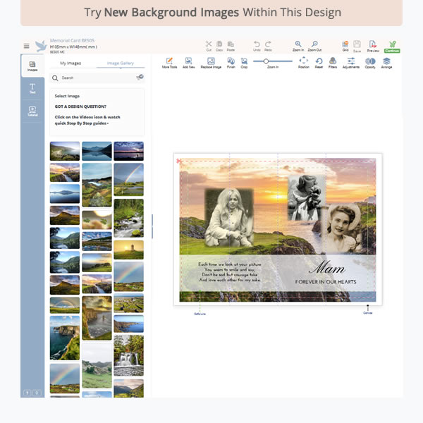 Memorial Card BES15 4