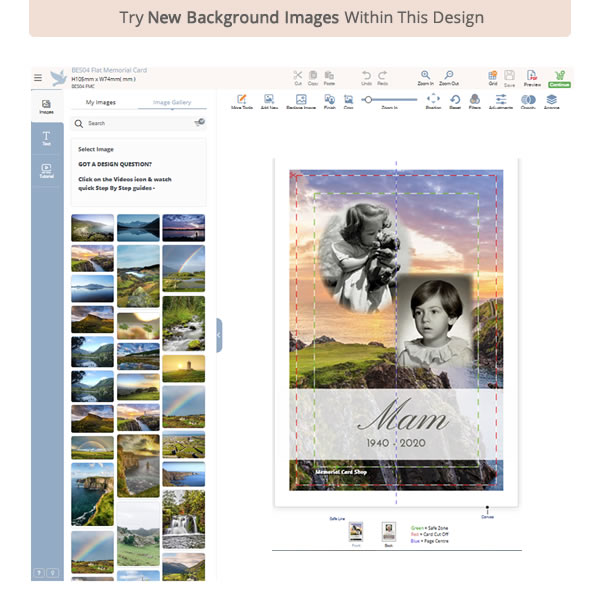 BES16 Flat Memorial Card 2