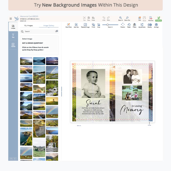 Memorial Card BES16 4