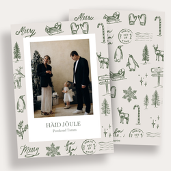 Green simple christmas