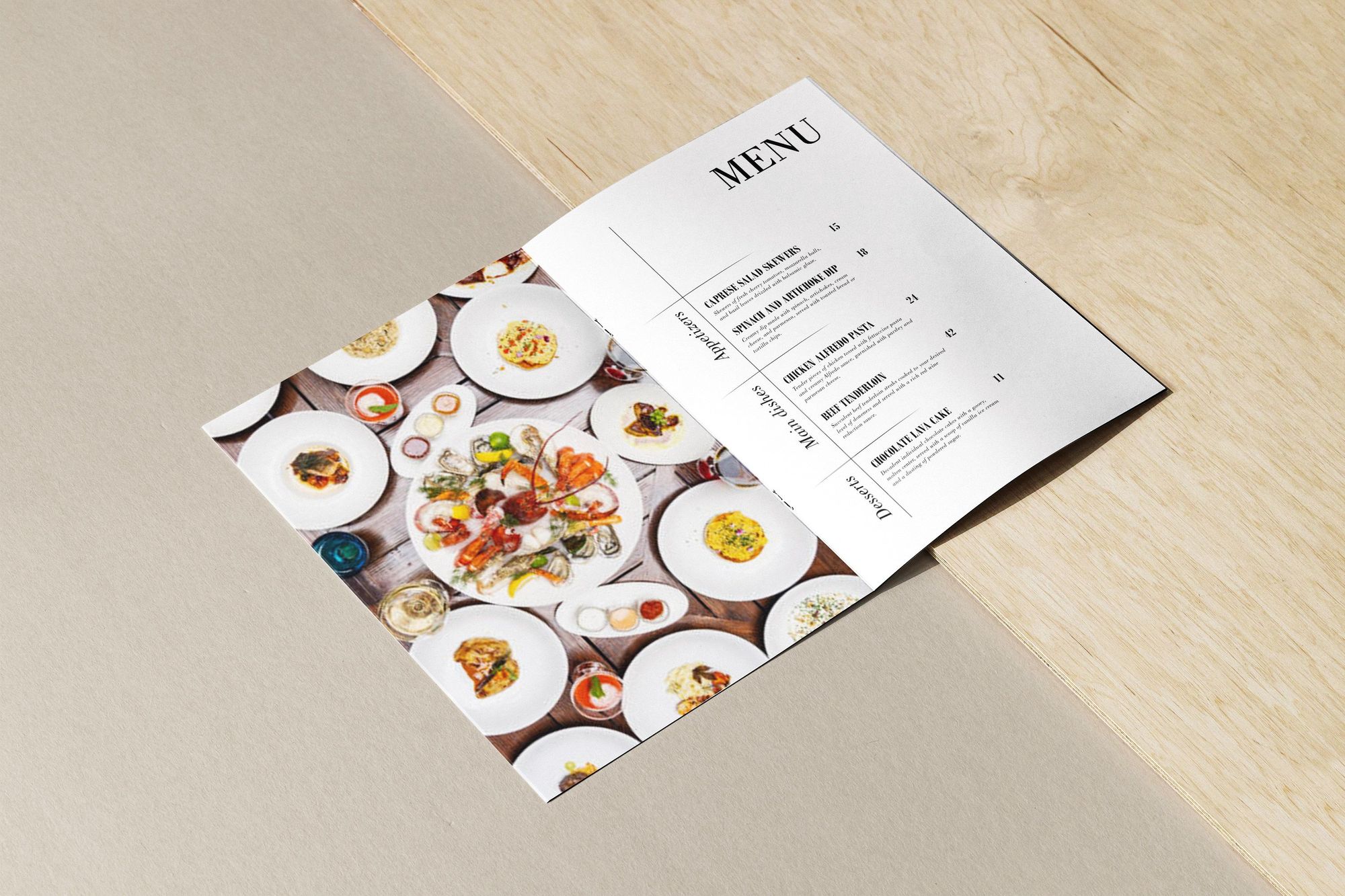 Resorani menüü printimine