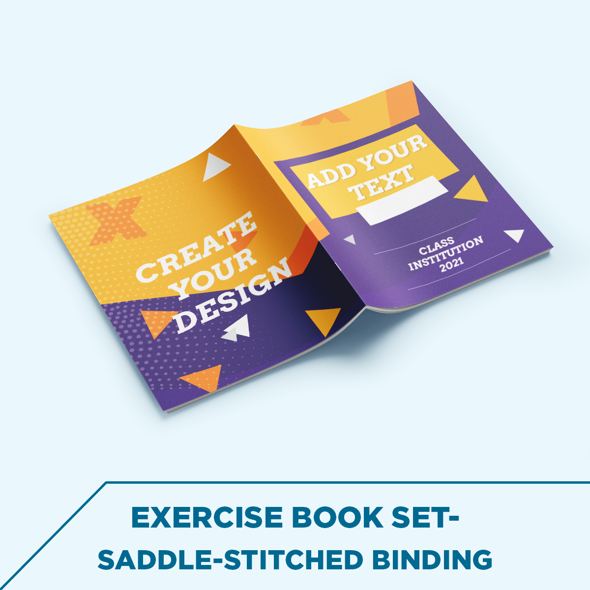 Staple-bound Notebook Set “Design Your Own – Back to School!” – 10 pcs