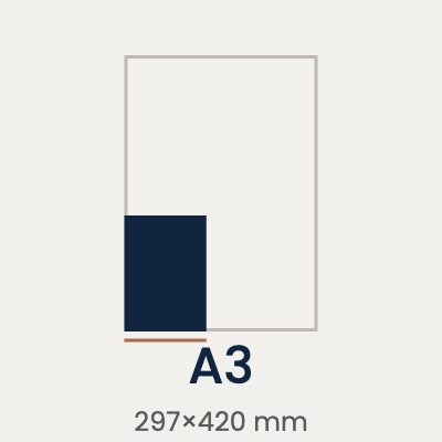 A3 – 297×420 mm