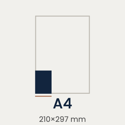 A4 – 210×297 mm