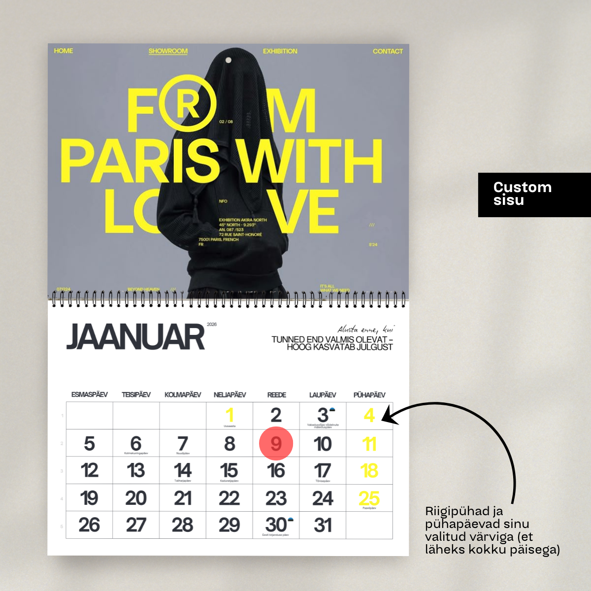 Wall Calendar - Uno 3