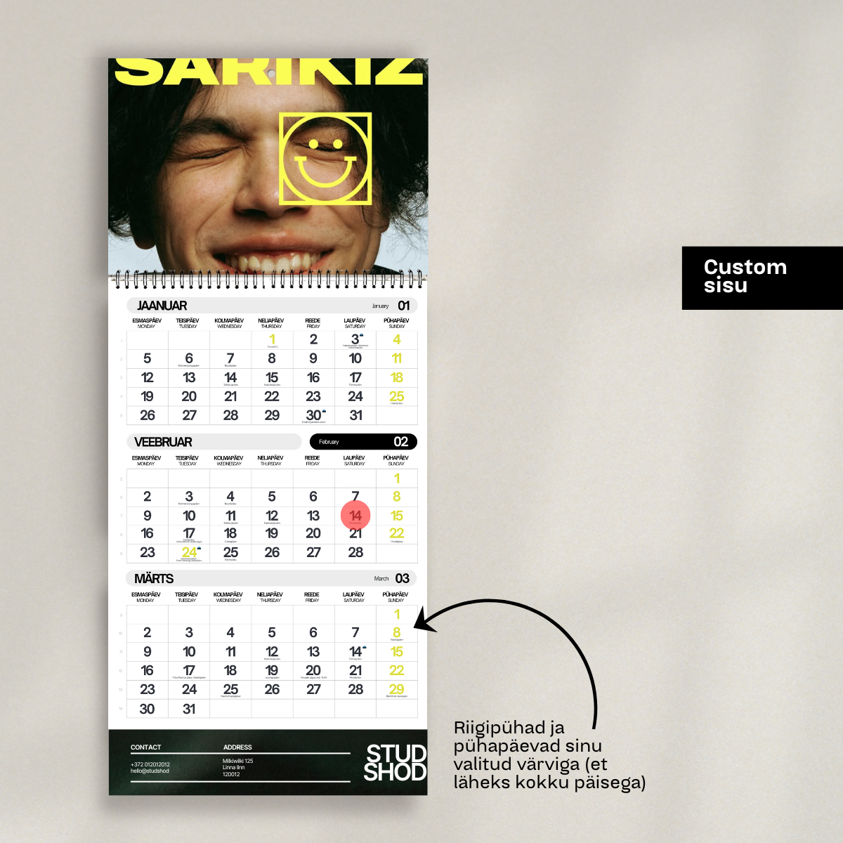 Wall Calendar - Trio extra 3