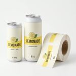 Can labels on a roll