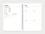 Weekly planner 2027 – holidays and goals