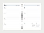 Weekly planner 2027 – modern style, week on two pages