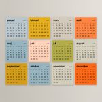 Affischkalender 2027 – alla 12 månader