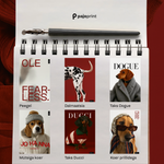 vihik kaustik tagasi kooli back to school notebook notepad kammköide klamberköide trükk vihko komplekt koerad1444