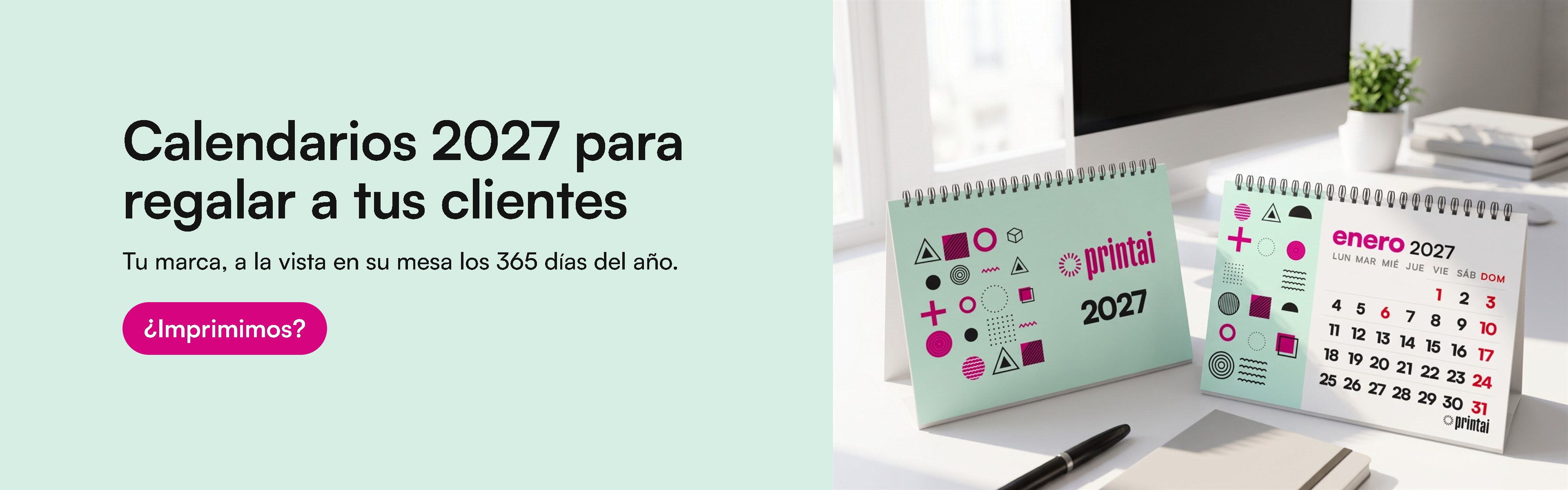 Calendarios 2027 para regalar a tus clientes