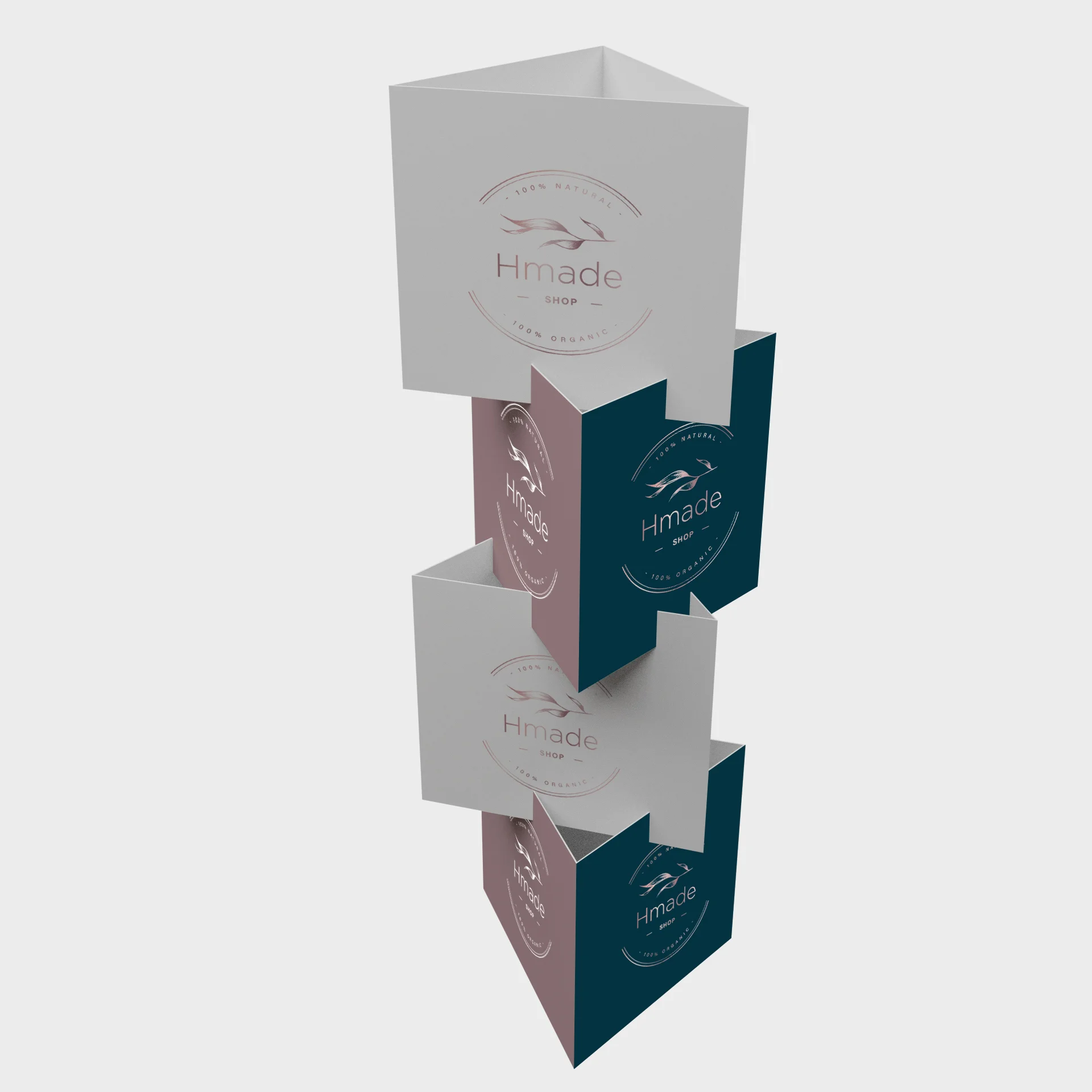 Display triangular personalizable