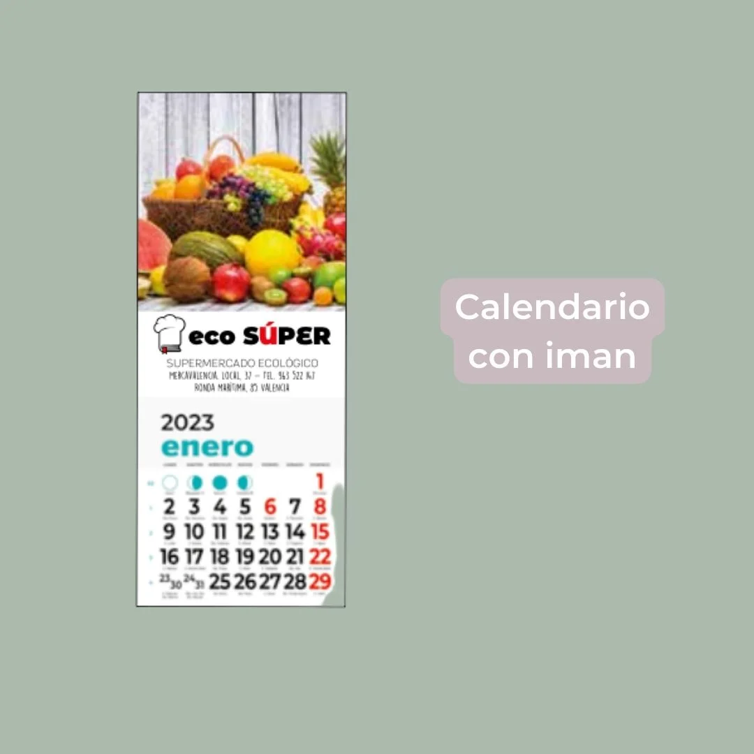 Calendario con iman