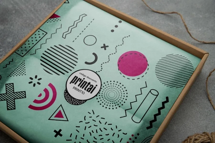 etiqueta con codigo desceunto