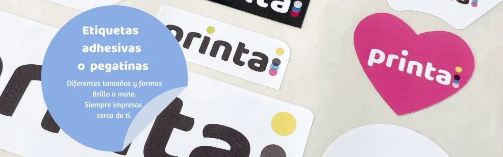 pegatinas o etiquetas personalizadas