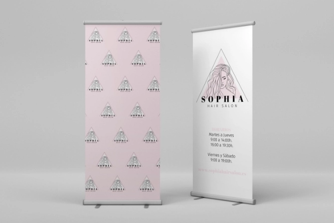 Rollup fabricado en España e impreso  por tu imprenta online de confianza