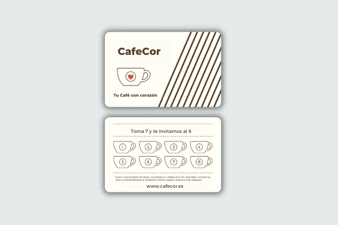 Tarjetas de fidelización   personalizadas a medida por tu imprenta online de confianza