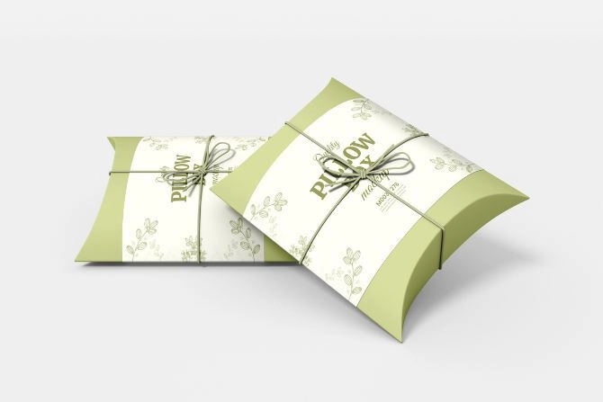 Cajas almohada fabricadas en España e impreso por tu imprenta online de confianza