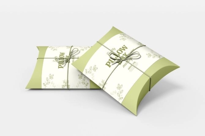 Cajas  almohada fabricadas en España e impreso por tu imprenta online de confianza