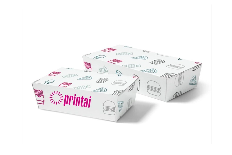 Caja de cartón para alimentos personalizada