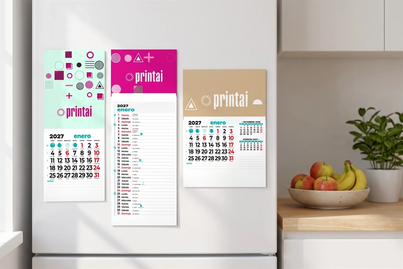 Calendarios de pared  personalizados impreso en españa por tu imprenta online de confianza