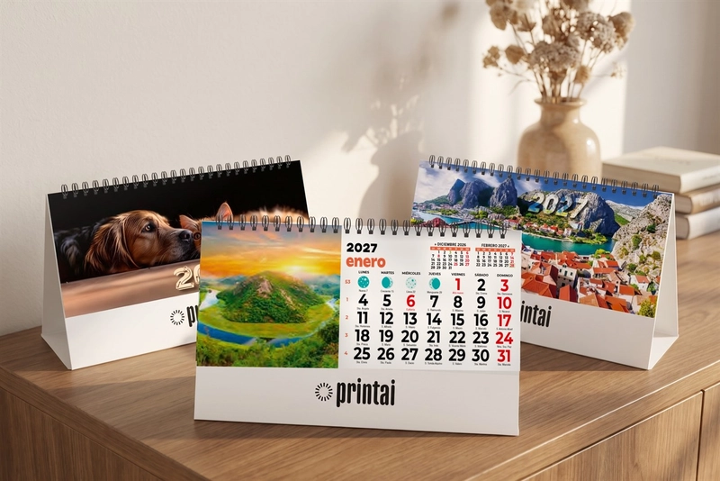 Calendario mensual de pared personalizado