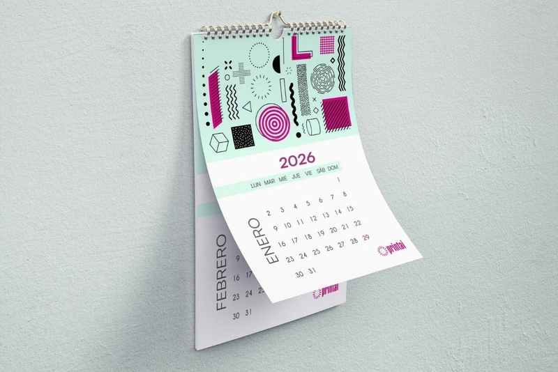 Calendarios de pared  personalizados impreso en españa por tu imprenta online de confianza