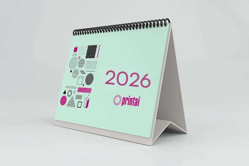 Calendários de mesa 100% personalizados Calendarios personalizados