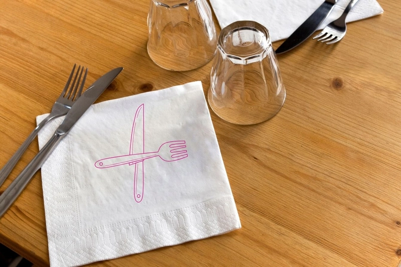 Servilleta de papel personalizada