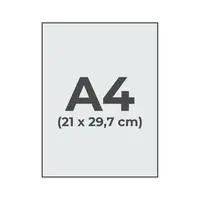 A4 (21x29,7 cm)