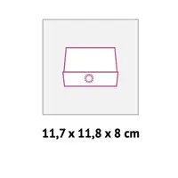 11,7 x 11,8 x 8 cm