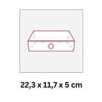 22,3 x 11,7 x 5 cm