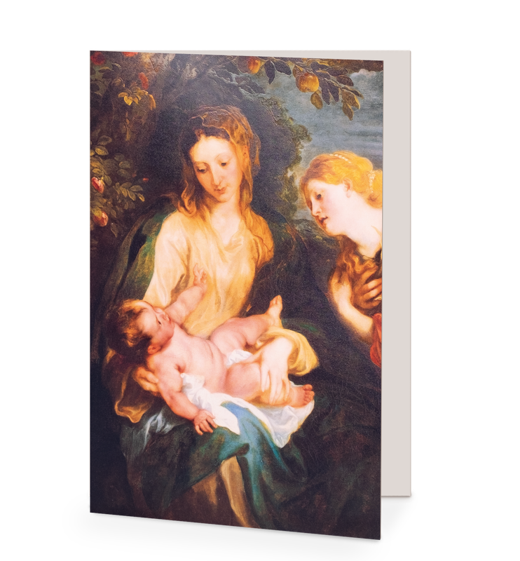 Virgen Y Niño Con Santa Catalina De Alejandría - Anthony van Dyck 1
