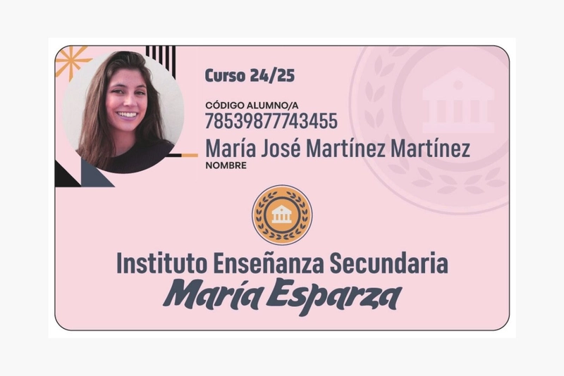 tarjeta carnet estudiante
