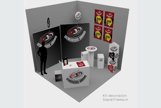 stand premium personalizado Pizza